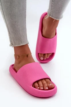 Boto Klapki Basenowe|Klapki Na Platformie*Damskie Lekkie Piankowe Klapki Na Grubej Podeszwie Różowe Querceria
