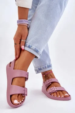 Damskie Big Star Shoes Damskie Lekkie Sandały Big Star LL274744 Fioletowe