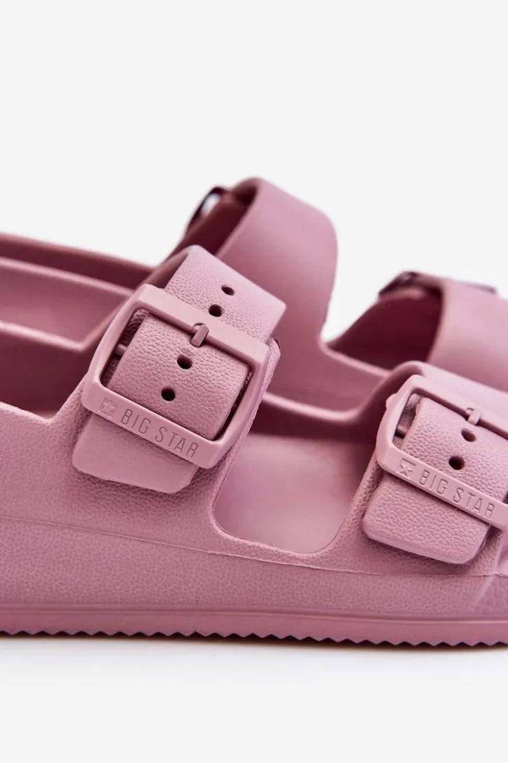 Damskie Big Star Shoes Damskie Lekkie Sandały Big Star LL274744 Fioletowe