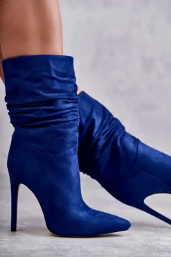 Damskie Boto Damskie Marszczone Botki Kozaki e Laguna