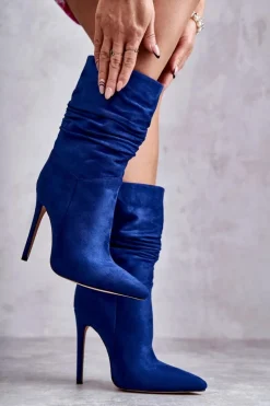 Damskie Boto Damskie Marszczone Botki Kozaki e Laguna