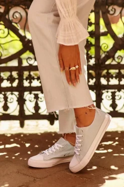 Boto Trampki Damskie Niskie*Damskie Materiałowe Klasyczne Niskie Trampki Miętowe Lennabella