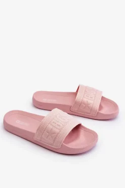 Big Star Shoes Klapki Damskie Big Star|Klapki Damskie Klasyczne*Damskie Modne Klapki Big Star LL274A157 Jasnoróżowe Różowy