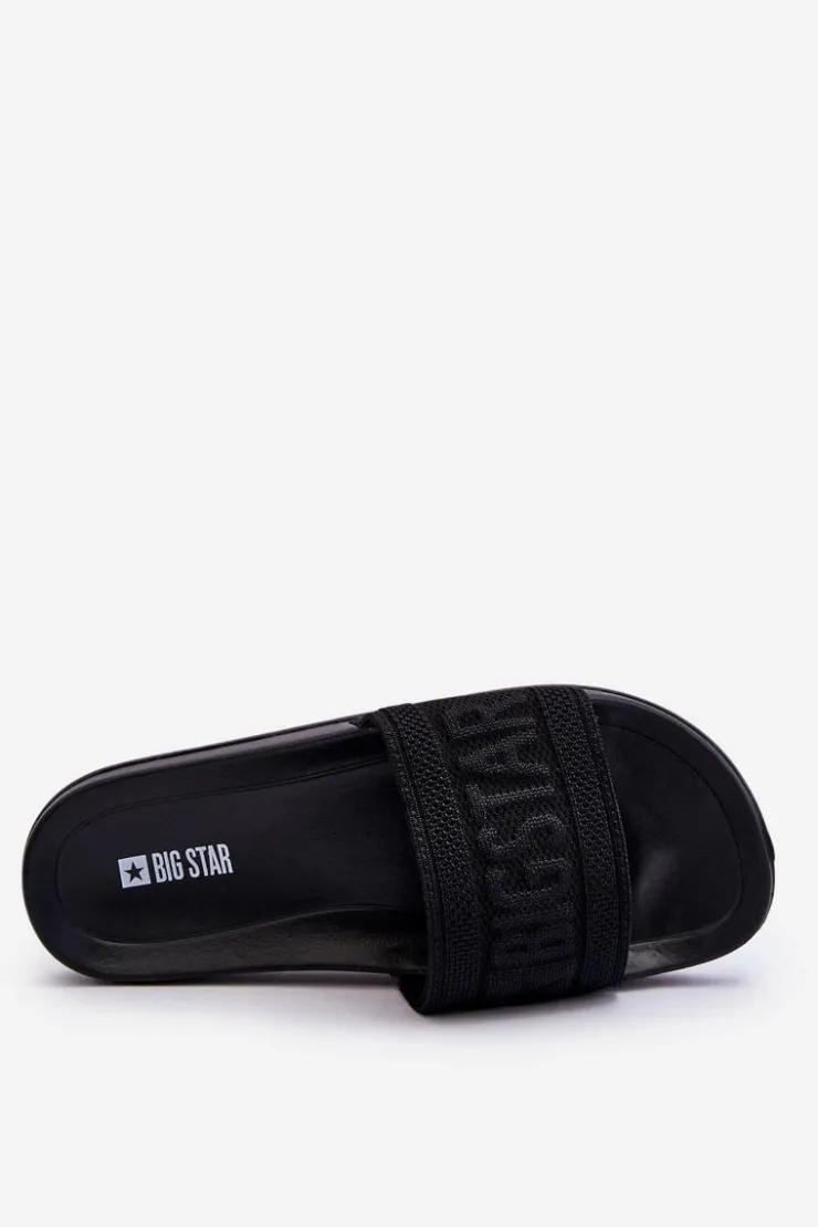 Big Star Shoes Klapki Damskie Big Star|Klapki Damskie Klasyczne*Damskie Modne Klapki Big Star LL274A158 Czarne
