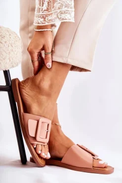 Damskie Boto Damskie Modne Klapki Na Lato Różowe Sylvia