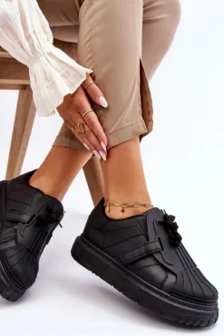 Clearance Boto Damskie Modne Sportowe Buty Czarne Genesis