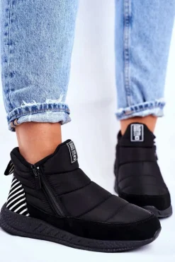 Online Big Star Shoes Damskie Młodzieżowe Śniegowce Big Star Czarne GG274470