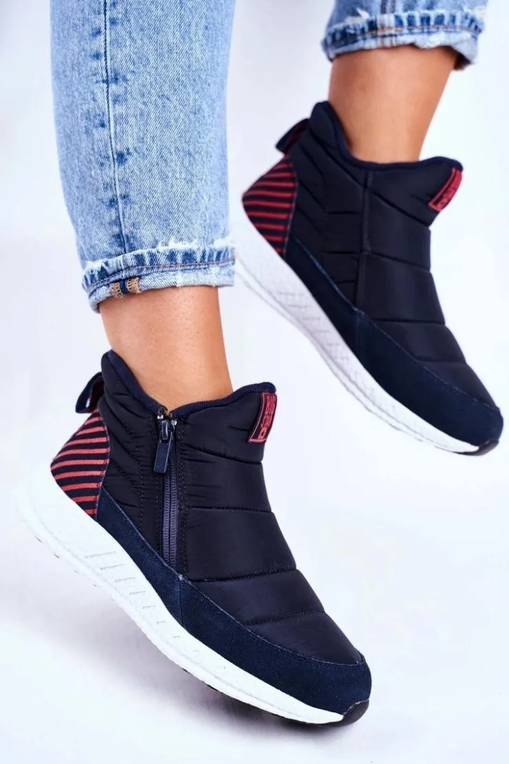 Big Star Shoes Śniegowce Damskie*Damskie Młodzieżowe Śniegowce Big Star Granatowe GG274471