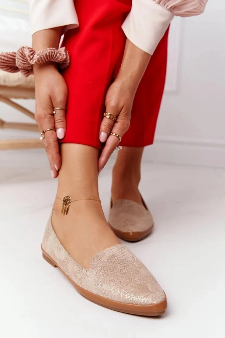 Online Buty Sergio Leone Damskie Mokasyny Sergio Leone MK700 Zamszowe Beżowe