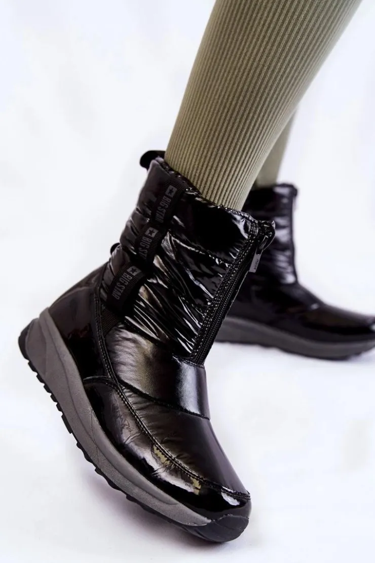 Damskie Big Star Shoes Damskie Śniegowce Big Star KK274392 Czarne