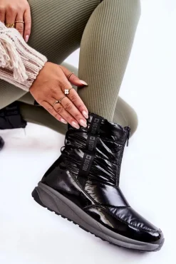 Damskie Big Star Shoes Damskie Śniegowce Big Star KK274392 Czarne