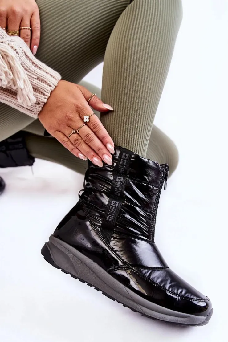 Damskie Big Star Shoes Damskie Śniegowce Big Star KK274392 Czarne