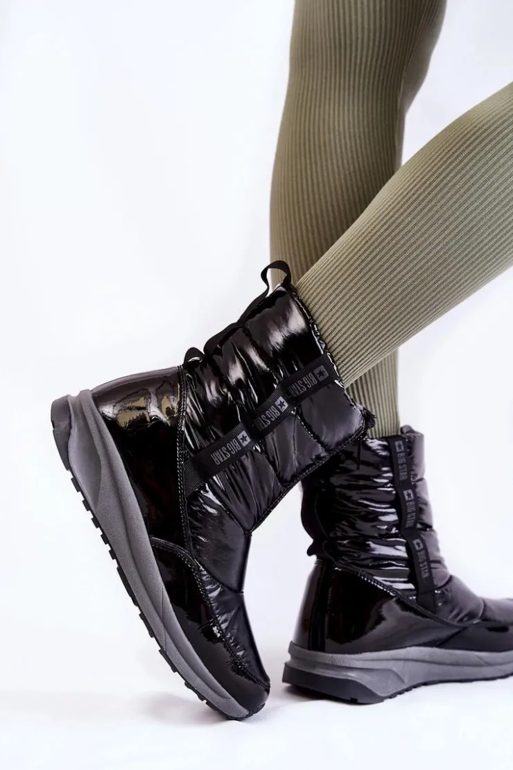Damskie Big Star Shoes Damskie Śniegowce Big Star KK274392 Czarne