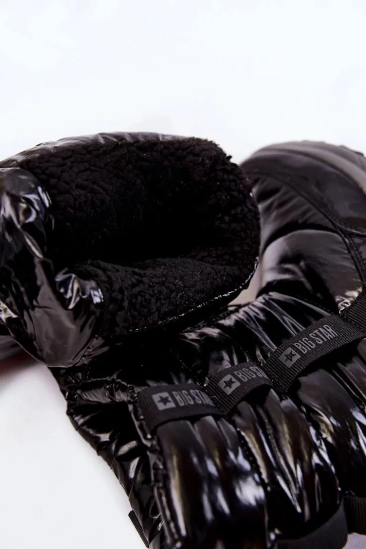 Damskie Big Star Shoes Damskie Śniegowce Big Star KK274392 Czarne