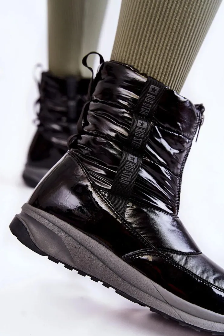 Damskie Big Star Shoes Damskie Śniegowce Big Star KK274392 Czarne