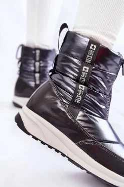 Big Star Shoes Śniegowce Damskie*Damskie Śniegowce Big Star KK274391 Ciemnoszare Szary