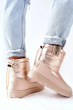 Big Star Shoes Śniegowce Damskie*Damskie Śniegowce Big Star II274121 Beżowe Beżowy