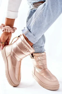 Big Star Shoes Śniegowce Damskie*Damskie Śniegowce Big Star II274121 Beżowe Beżowy