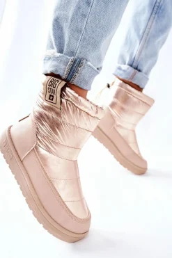 Big Star Shoes Śniegowce Damskie*Damskie Śniegowce Big Star II274121 Beżowe Beżowy