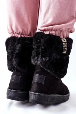 Best Big Star Shoes Damskie Śniegowce Big Star II274123 Czarne
