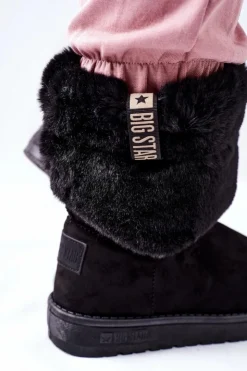 Best Big Star Shoes Damskie Śniegowce Big Star II274123 Czarne