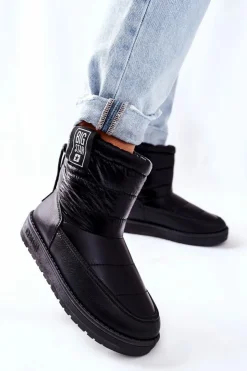 Damskie Big Star Shoes Damskie Śniegowce Big Star II274120 Czarne