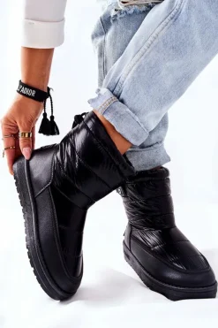 Damskie Big Star Shoes Damskie Śniegowce Big Star II274120 Czarne