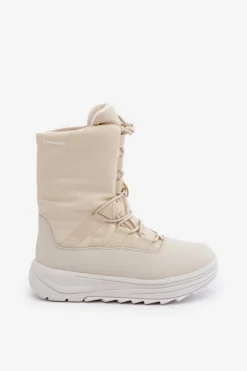 Sale 4F Damskie Śniegowce INUA Z Ociepliną Primaloft RAW2SBSF012 Beżowe