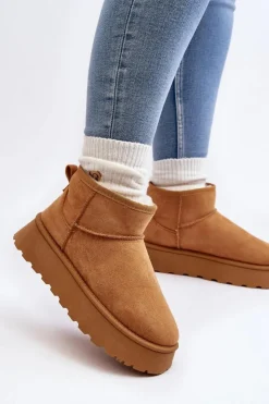 Discount Boto Damskie Śniegowce Na Platformie Camel Pirette