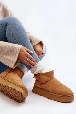 Discount Boto Damskie Śniegowce Na Platformie Camel Pirette