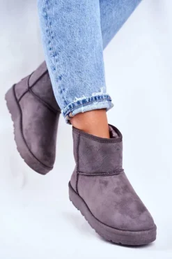 Big Star Shoes Śniegowce Damskie*Damskie Śniegowce Ocieplane Szare Big Star GG274558