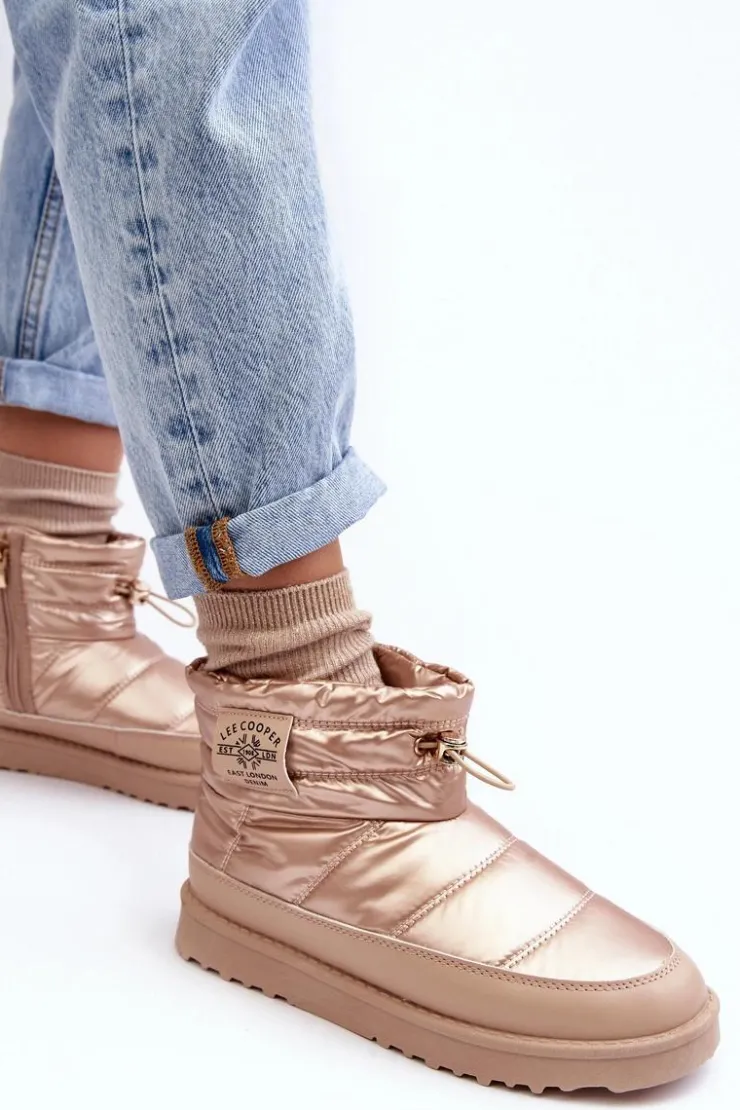 Damskie Lee Cooper Damskie Śniegowce Ocieplane LCJ-23-44-1965L Beżowe