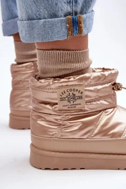 Damskie Lee Cooper Damskie Śniegowce Ocieplane LCJ-23-44-1965L Beżowe