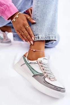 Buty damskie Vinceza Sneakersy Damskie*Damskie Niskie Buty Sportowe Multikolor Solveig