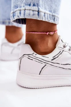 Damskie Buty damskie Vinceza Damskie Niskie Buty Sportowe Białe Solveig