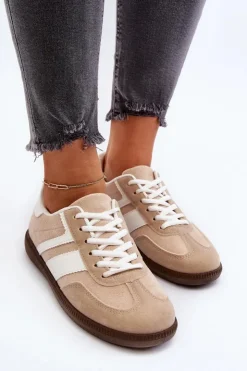Boto Buty Sportowe Na Platformie|Sneakersy Damskie*Damskie Niskie Sneakersy Buty Sportowe Beżowe Eudiopis