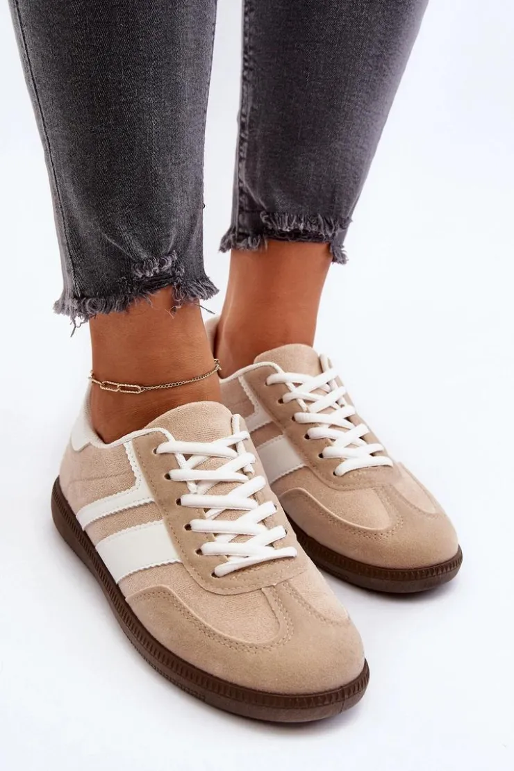 Boto Buty Sportowe Na Platformie|Sneakersy Damskie*Damskie Niskie Sneakersy Buty Sportowe Beżowe Eudiopis