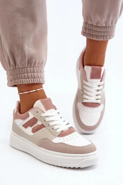 Boto Buty Sportowe Na Platformie|Sneakersy Damskie*Damskie Niskie Sneakersy Beżowe Regines Beżowy