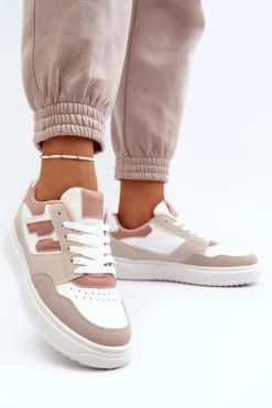 Boto Buty Sportowe Na Platformie|Sneakersy Damskie*Damskie Niskie Sneakersy Beżowe Regines Beżowy