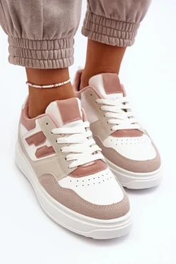 Boto Buty Sportowe Na Platformie|Sneakersy Damskie*Damskie Niskie Sneakersy Beżowe Regines Beżowy