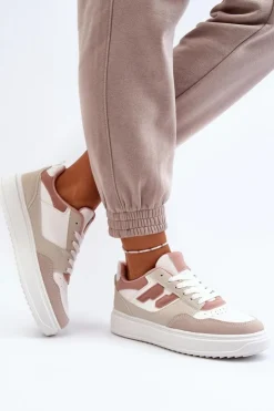 Boto Buty Sportowe Na Platformie|Sneakersy Damskie*Damskie Niskie Sneakersy Beżowe Regines Beżowy