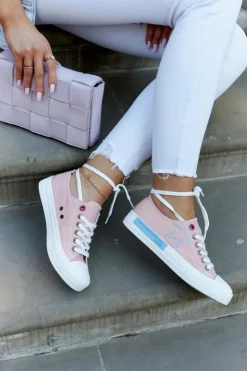 Hot Big Star Shoes Damskie Niskie Trampki BIG STAR JJ274385 Różowe