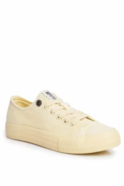 Sale Big Star Shoes Damskie Niskie Trampki Big Star DD274441 Żółte