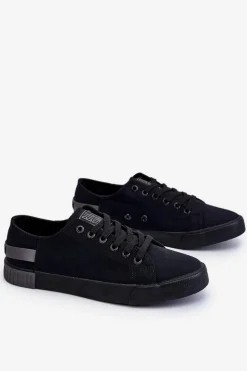 Online Big Star Shoes Damskie Niskie Trampki Big Star LL274038 Czarne