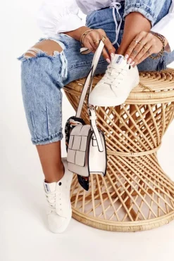 Big Star Shoes Trampki Damskie Big Star|Trampki Damskie Niskie*Damskie Niskie Trampki Big Star DD274451 Białe