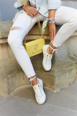 Damskie Big Star Shoes Damskie Niskie Trampki BIG STAR JJ274384 Białe