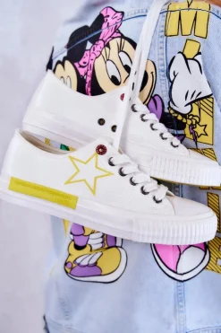 Damskie Big Star Shoes Damskie Niskie Trampki BIG STAR JJ274384 Białe