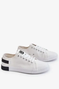 Damskie Big Star Shoes Damskie Niskie Trampki Big Star LL274039 Białe