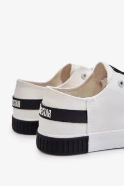 Damskie Big Star Shoes Damskie Niskie Trampki Big Star LL274039 Białe