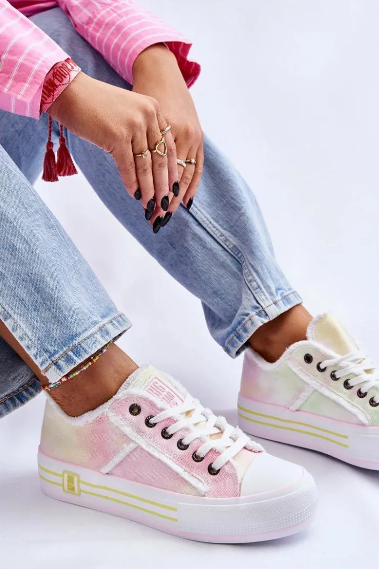 Online Big Star Shoes Damskie Niskie Trampki Big Star LL274174 Multikolor